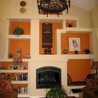 Inspiration for a transitional home theater remodel in San Luis Obispo