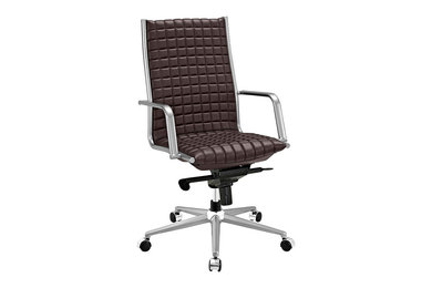 Pattern Highback Office Chair in Brown