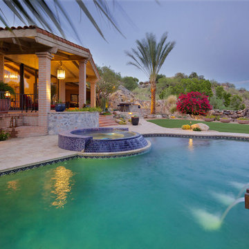 Swimming Pool & Spa and Pergola with Fireplace