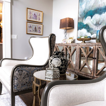 Custom Upholstery, Living Room, Executive Home