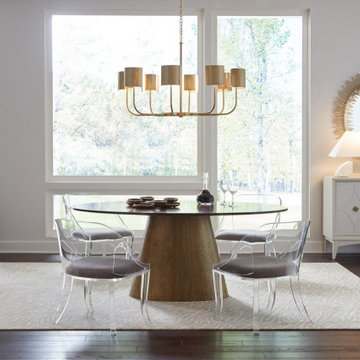 Clear Lucite Acrylic Dining Chairs