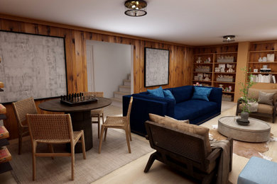 Basement - eclectic basement idea in Cleveland