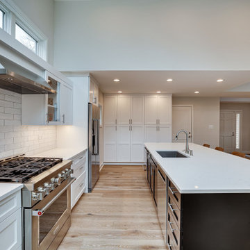 Contemporary Two-Finish Kitchen Design Reston, VA