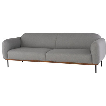 Nuevo Furniture Benson Triple Seat Sofa in Grey