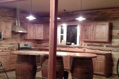 Example of a mountain style home design design in Other