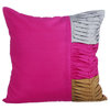 Pink Decorative Pillow Covers 22"x22" Silk, Pink Cheer