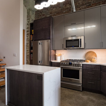 Super Sleek Loft Kitchen