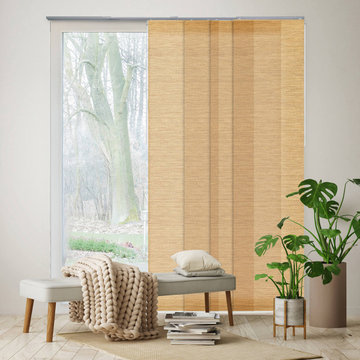 Adjustable Sliding Panel-Natural Woven Textures_Twist Roll