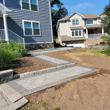 Cedar Grove - Patio, steps and walkways with brick pavers and culture stones