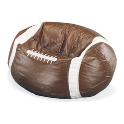 Sports Vinyl Football Bean Bag - Bean Bag Chairs