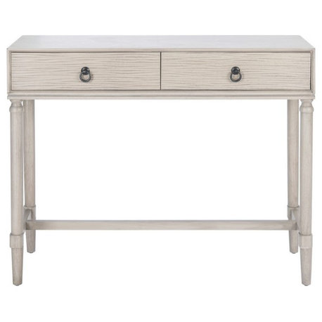 Aliyah 2Drw Console Table Greige Safavieh