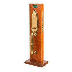 Emtek 3342 Brass Mortise Oval Ribbon & Reed Entry Set - Products