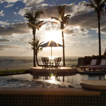 Free Form Oceanfront Pool with Infinity Edge