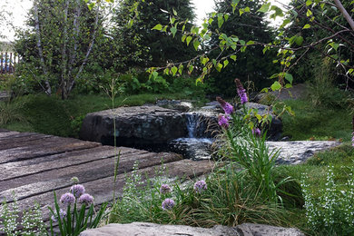 This is an example of a traditional landscaping in Chicago.