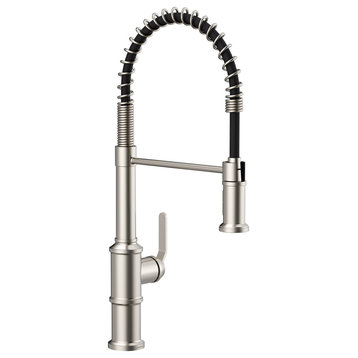 Kinzie Single Handle Pre-Rinse Kitchen Faucet Chrome, Stainless Steel