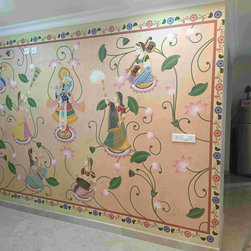 Vrindavan, Shri Krishna and Gopies Wallpaper - Wallpaper