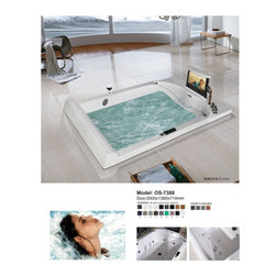 Oasis Recessed Drop In (MT 7365) Massage Bathtub with TV option - Bathtubs