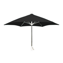 FiberBuilt Umbrellas LLC - FiberBuilt Patio Collection 7.5' Umbrella with Bright Aluminium Finish - Outdoor Umbrellas