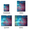 Abstract Tree II Twill Duvet Cover, Queen/Full Duvet 88"x88"