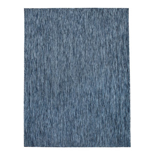 Solid Outdoor Rug for Patio or Balcony, 5'3