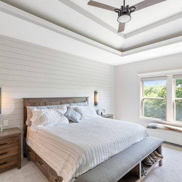 Transistional Primary Suite (bed, bath, closet) + Hall Bath + Laundry Parkville