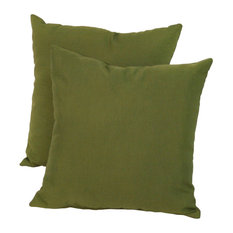 Outdoor 17" Square Accent Pillow, Set of 2, Summerside Green