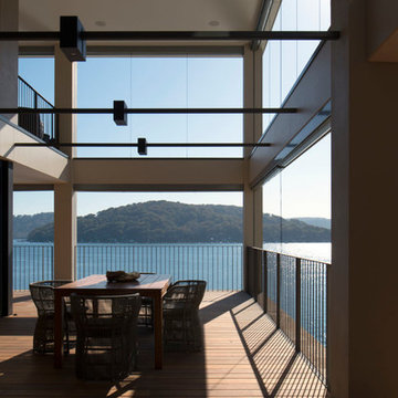 3D wall coverings for luxury interiors  Hudson Parade House by Corben Architects