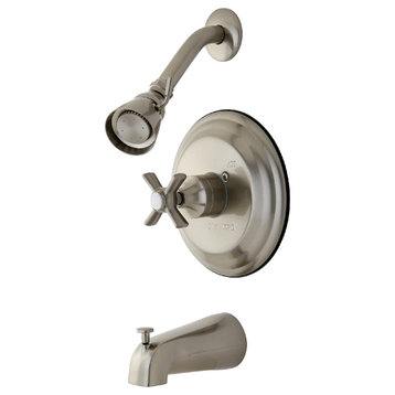Kingston Brass KB2638ZX Tub/Shower Faucet, Brushed Nickel