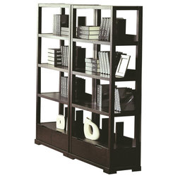 Transitional Bookcases by BH Design