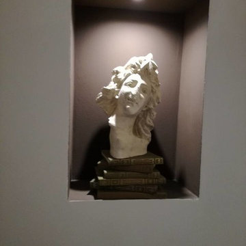 Dettaglio opera d'arte del soggiorno