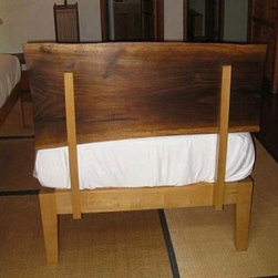 Slab Headboard Bed - Beds