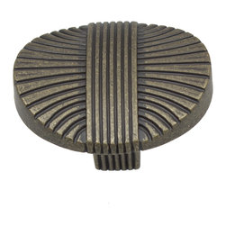 GlideRite Hardware - Hardware 1-3/8" Rounded Shield Cabinet Knob - Cabinet And Drawer Knobs
