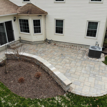 Backyard Patio, Drainage, Steps, Walkway, & Seat Wall
