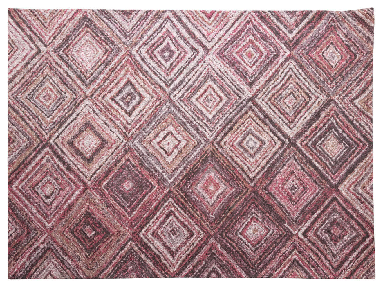 Woven Cotton Blend Diamond Print Rug - Contemporary - Area Rugs - by ...