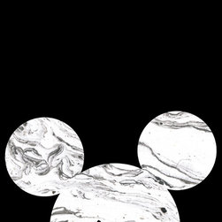 Mickey Marble Noir - Kids Wall Decor