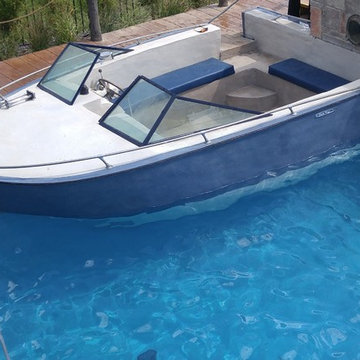 Backyard Boating Gunite Pool with ecoFinish KON