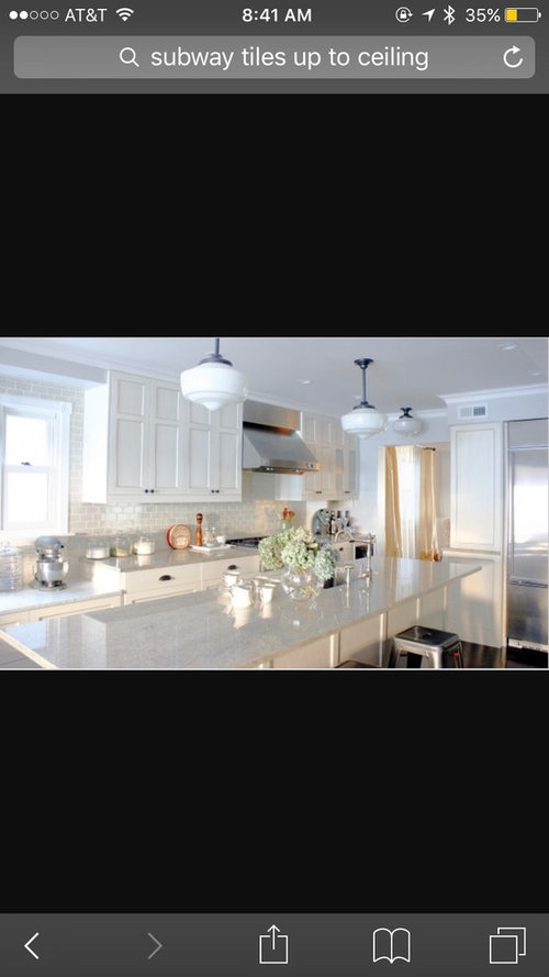 How far should backsplash go?