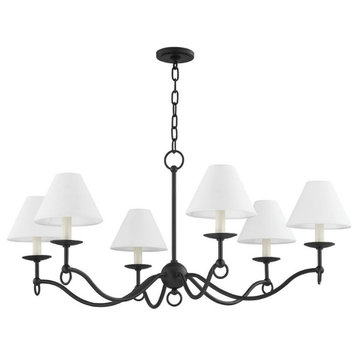 8 Light Chandelier-18 Inches Tall and 41.25 Inches Wide - Chandelier