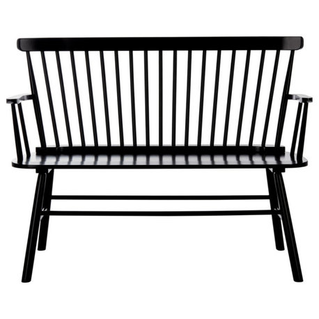 Jackman Spindle Back Bench/Settee Black