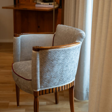Art-Déco-Sessel mit neuem Bezug