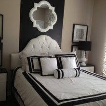 Black And White Guest Bedroom