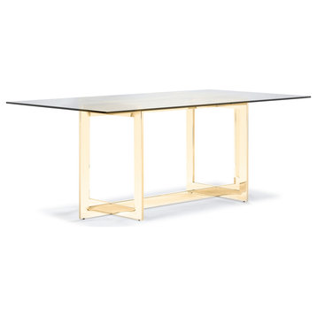 Cooper Dining Table, Gold