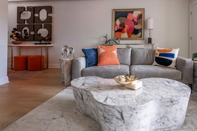 Living room - contemporary living room idea in Toronto
