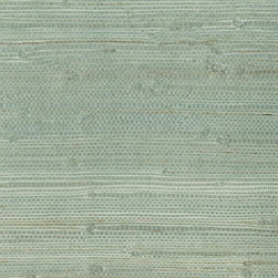 Myogen Golden Green Grasscloth - Wallpaper