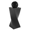 Sunnydaze Black Ball Solar with Battery Backup Outdoor Fountain with LED Light