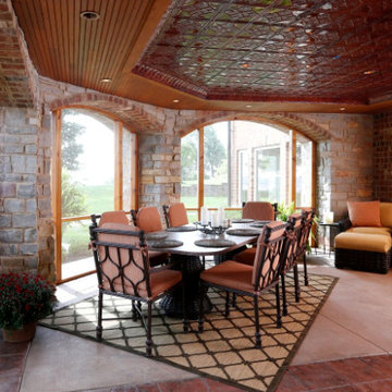 Poolside and Patio Overlooking the Mississippi