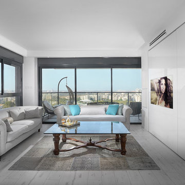 a sliding wardrobe in living room