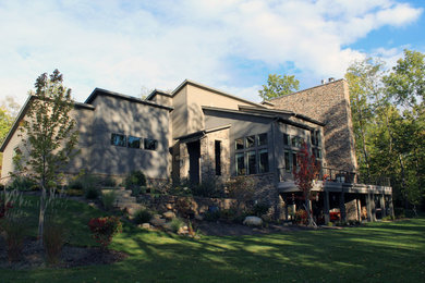 Example of a trendy exterior home design in Columbus