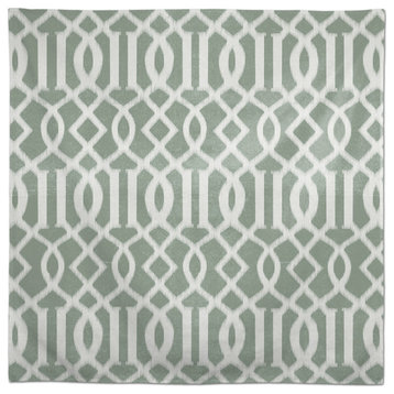 Kirkwood Pattern Green 58x58 Tablecloth