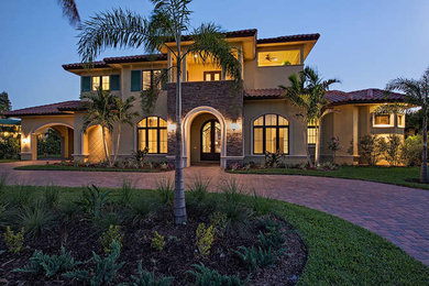 Home design - mediterranean home design idea in Miami